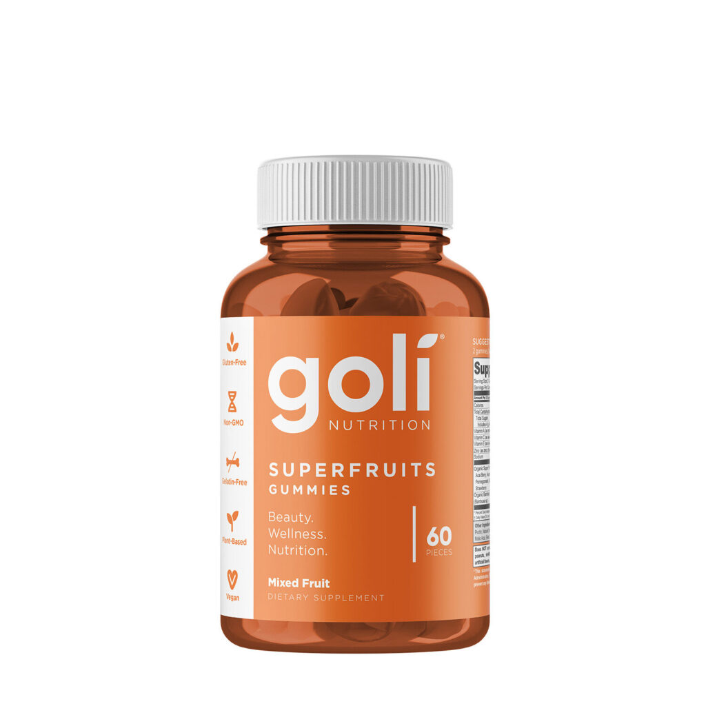 Goli Nutrition Superfruits Gummies Mixed Fruit 60 Gummies Best